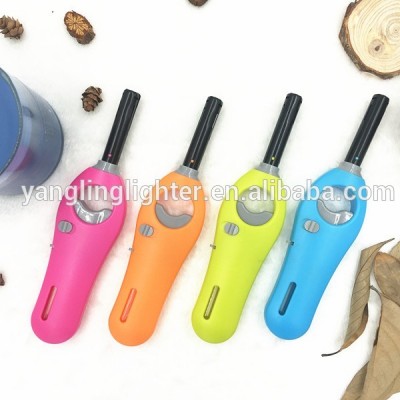 H-plastic material and cigarette usage lighter BBQ lighter for canle and kitchenware